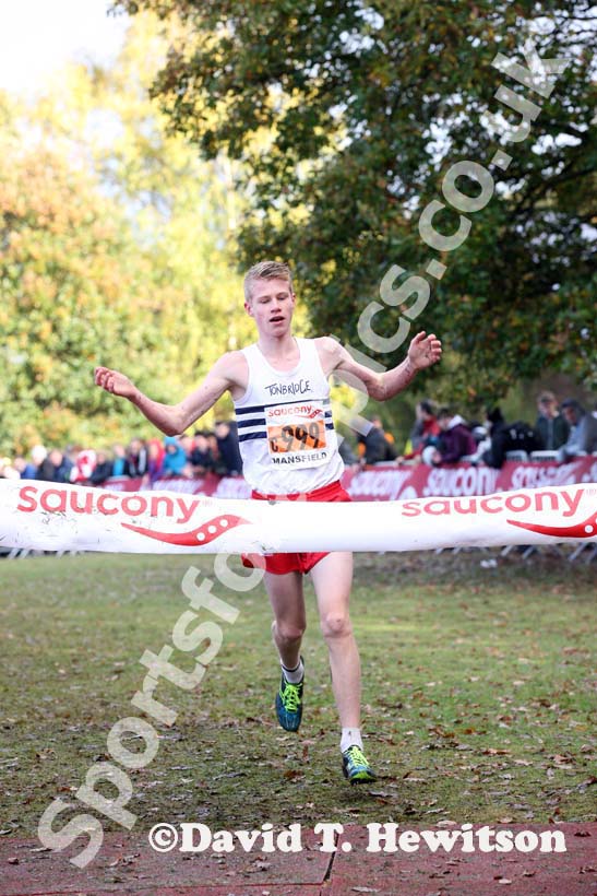 Tonbridge win under-15 boys, National Cross Country Relays, Berry Hill Park, Mansfield. Photo: David T. Hewitson/Sports for All Pics